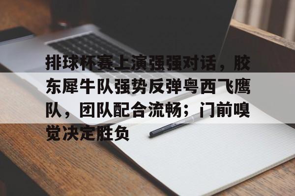 九游体育官网-排球杯赛上演强强对话，胶东犀牛队强势反弹粤西飞鹰队，团队配合流畅；门前嗅觉决定胜负的简单介绍